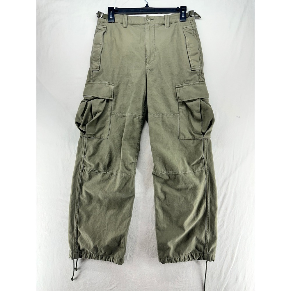 TNA Surplus Division Cargo Pants Olive Green Utility Trousers Size 4